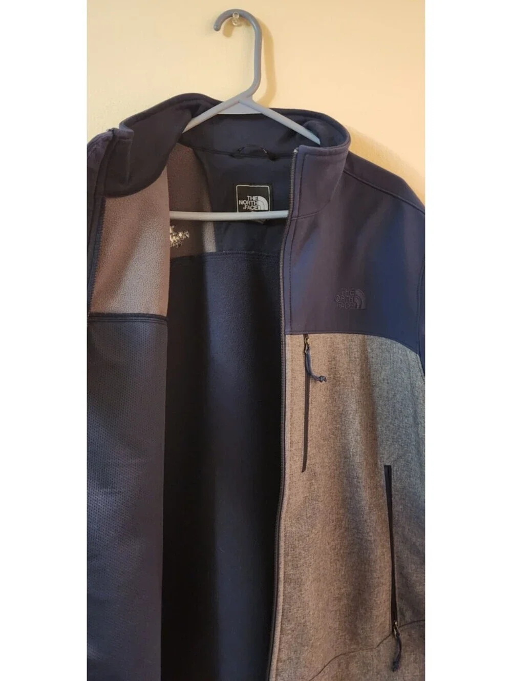 The North Face Men’s Large Jacket New Blue Gray Full Zip Coat High Quality